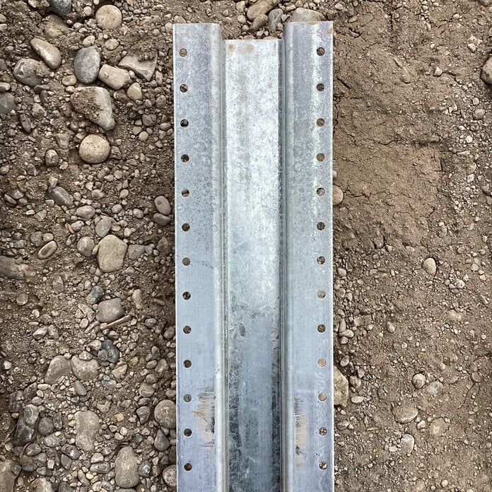 4 1/2" X 1 1/2" TRIDENT STEEL POST REPLACEMENT FOR WOOD FENCES