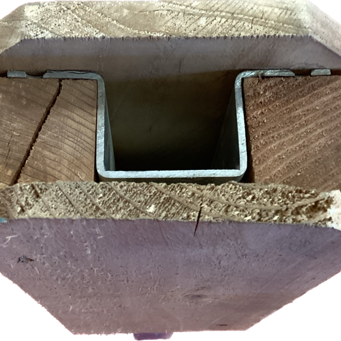 4 1/2" X 1 1/2" TRIDENT STEEL POST REPLACEMENT FOR WOOD FENCES