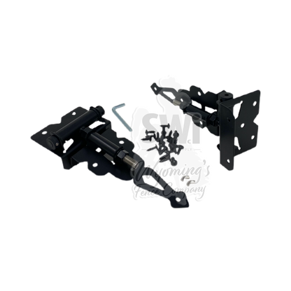 2" T-HINGE - WRAP AROUND SELF CLOSING - BLACK
