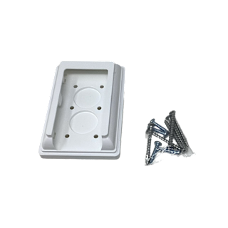 2" X 3 1/2" PORCH RAIL STAIR  BRACKET - WHITE