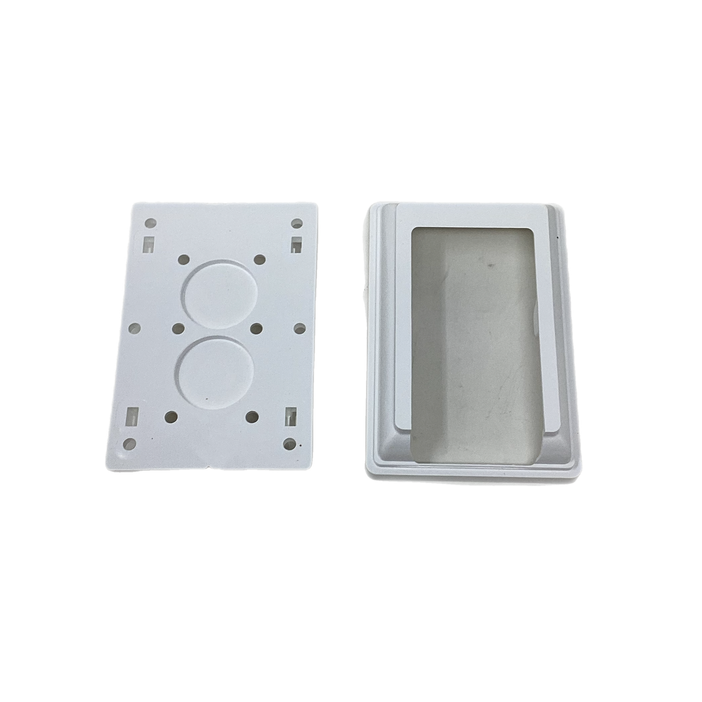 2" X 3 1/2" PORCH RAIL STAIR  BRACKET - WHITE