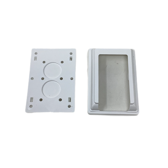 2" X 3 1/2" PORCH RAIL STAIR  BRACKET - WHITE