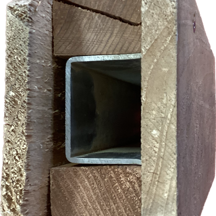 4 1/2" X 1 1/2" TRIDENT STEEL POST REPLACEMENT FOR WOOD FENCES