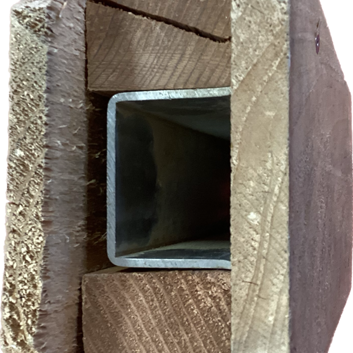 4 1/2" X 1 1/2" TRIDENT STEEL POST REPLACEMENT FOR WOOD FENCES