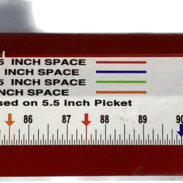 RED STEEL STRAIGHT TOPPER PICKET BUMP BOARD