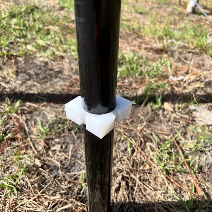 HIGH DENSITY POST ADAPTOR 1 5/8” ROUND X 2 1/2” SQUARE ORNAMENTAL POST