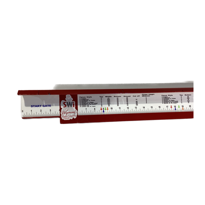 RED STEEL STRAIGHT TOPPER PICKET BUMP BOARD