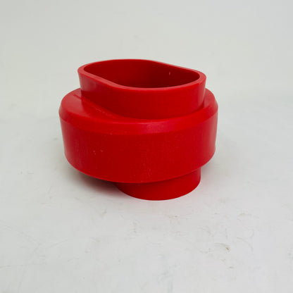 HEAVY DUTY VINYL POST TO PIPE ADAPTER  DONUT 2 3/8" X 5" X 5"