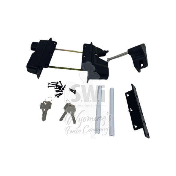 KEYSTONE ADVANTAGE LOCKABLE LATCH - BLACK KEYED ALIKE