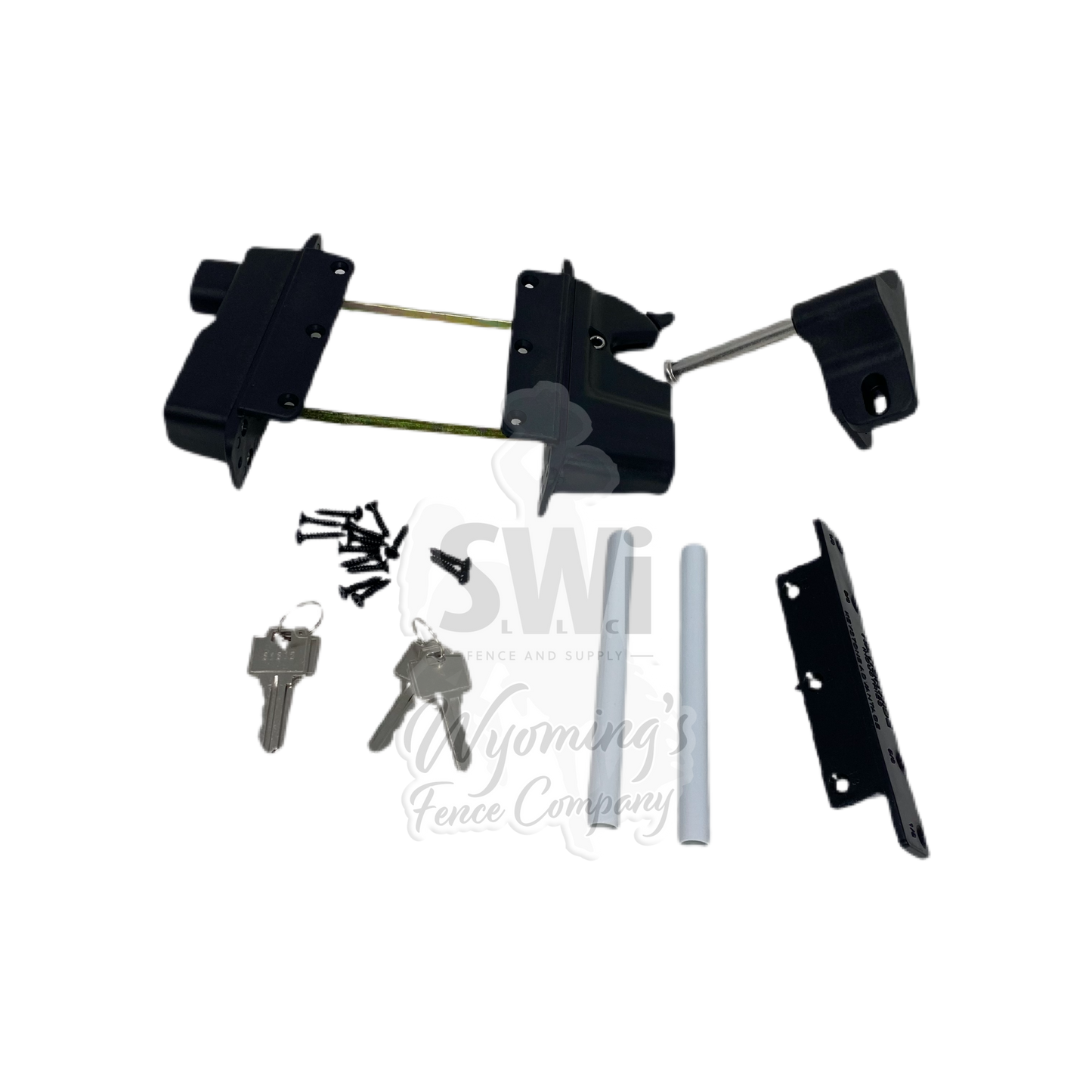 KEYSTONE ADVANTAGE LOCKABLE LATCH - BLACK  KEYED ALIKE