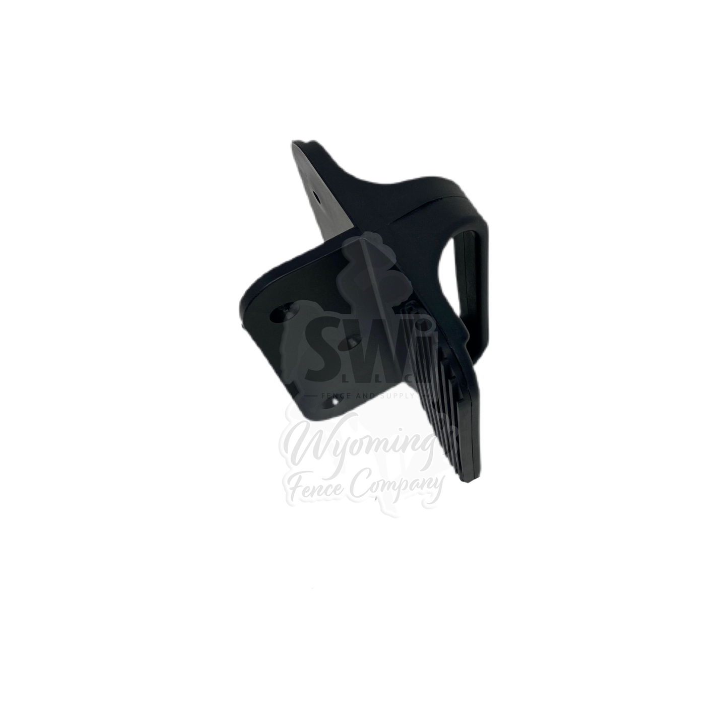 NYLON GATE HANDLE W/BUMPER - BLACK