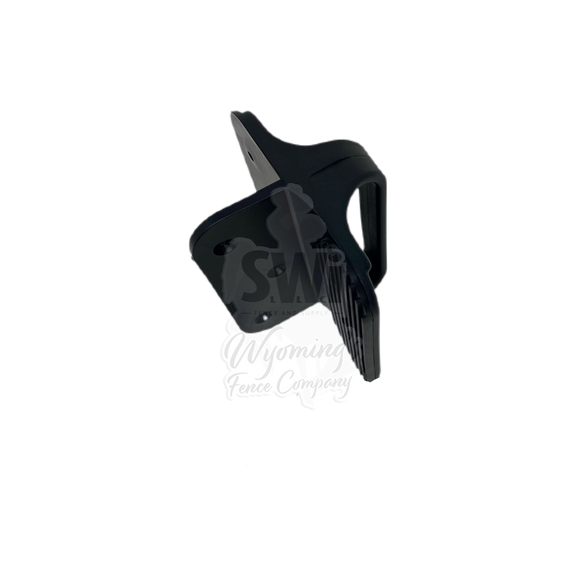 NYLON GATE HANDLE W/BUMPER - BLACK