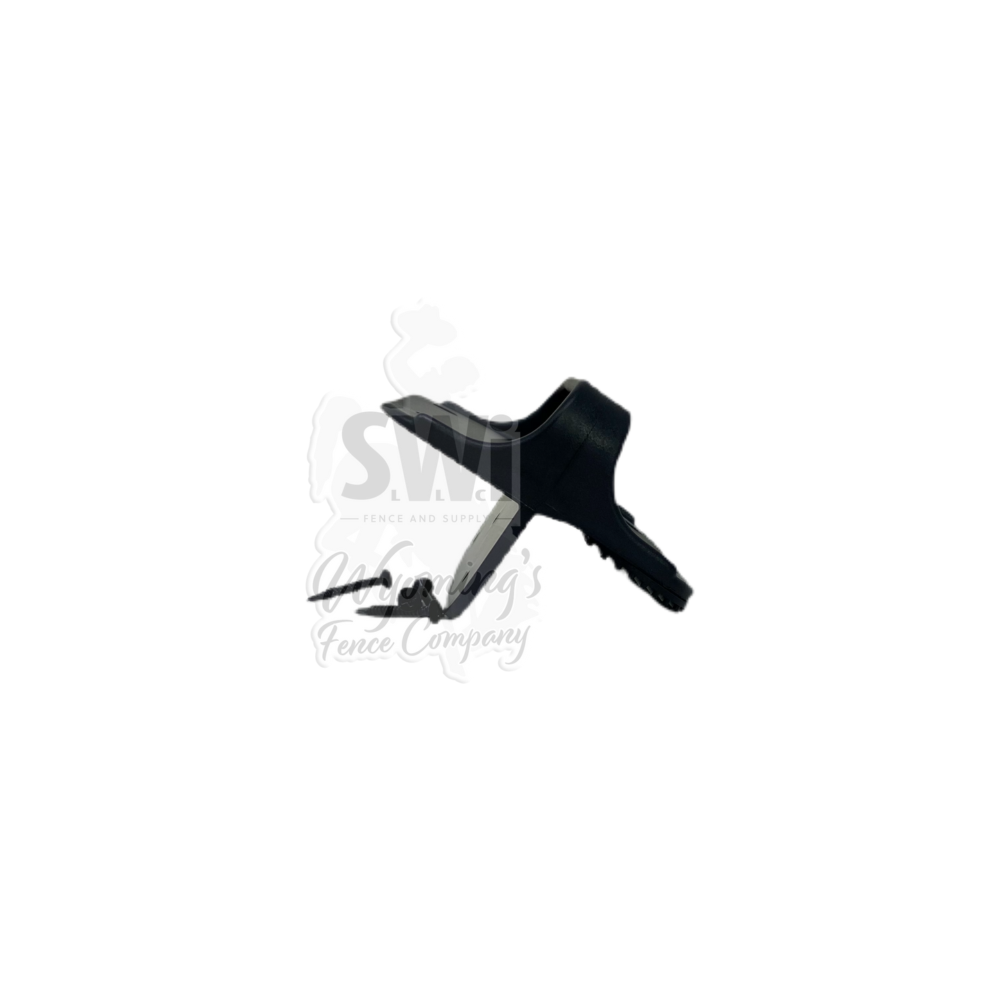NYLON GATE HANDLE W/BUMPER - BLACK