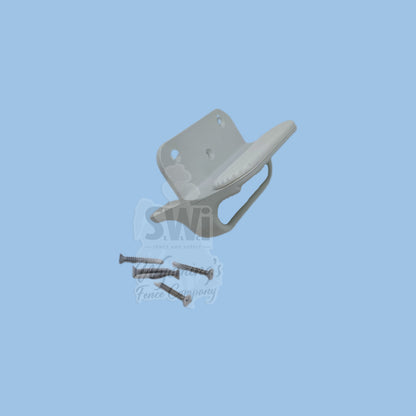 NYLON GATE HANDLE W/BUMPER - WHITE