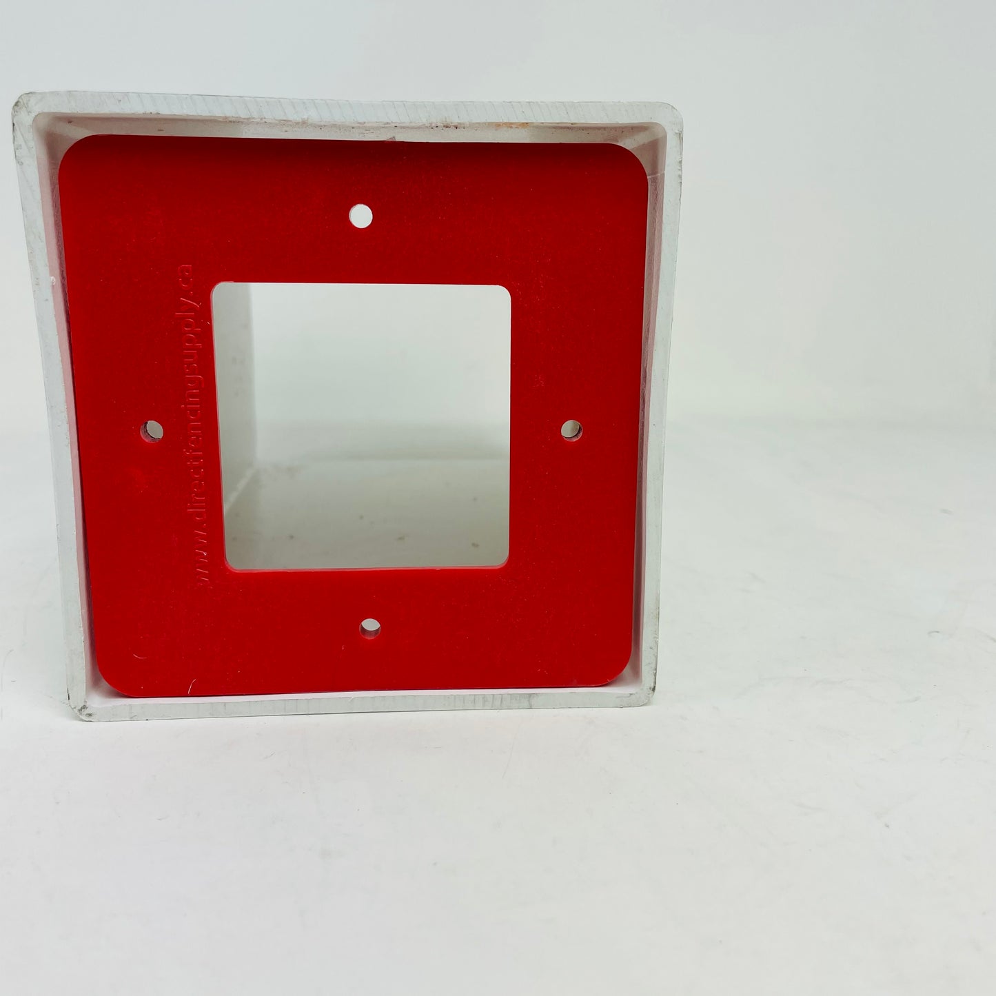 RED 5" SQUARE VINYL RAIL LOCK