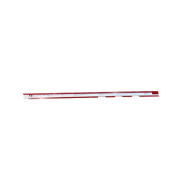 RED STEEL STRAIGHT TOPPER PICKET BUMP BOARD