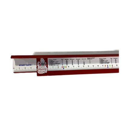 RED STEEL STRAIGHT TOPPER PICKET BUMP BOARD