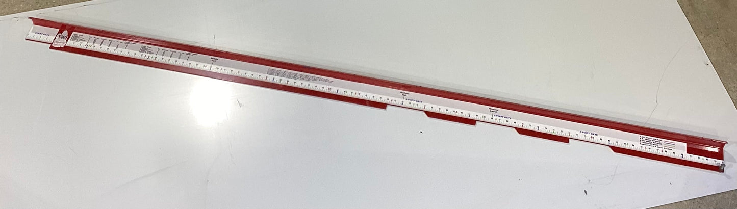RED STEEL STRAIGHT TOPPER PICKET BUMP BOARD