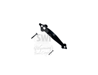 9" ORNAMENTAL GATE HANDLE - BLACK
