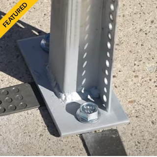TRIDENT PLUS W/ WELDED BASEPLATE - CONCRETE MOUNT