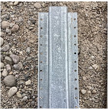 4 1/2" X 1 1/2" TRIDENT STEEL POST REPLACEMENT FOR WOOD FENCES