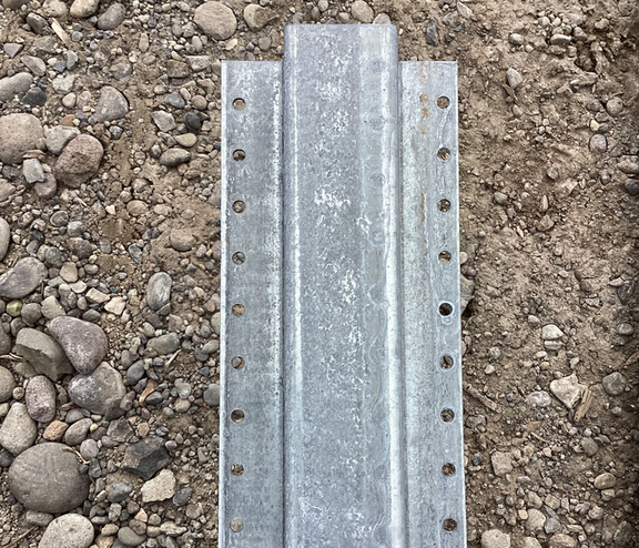 4 1/2" X 1 1/2" TRIDENT STEEL POST REPLACEMENT FOR WOOD FENCES