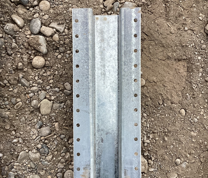 4 1/2" X 1 1/2" TRIDENT STEEL POST REPLACEMENT FOR WOOD FENCES