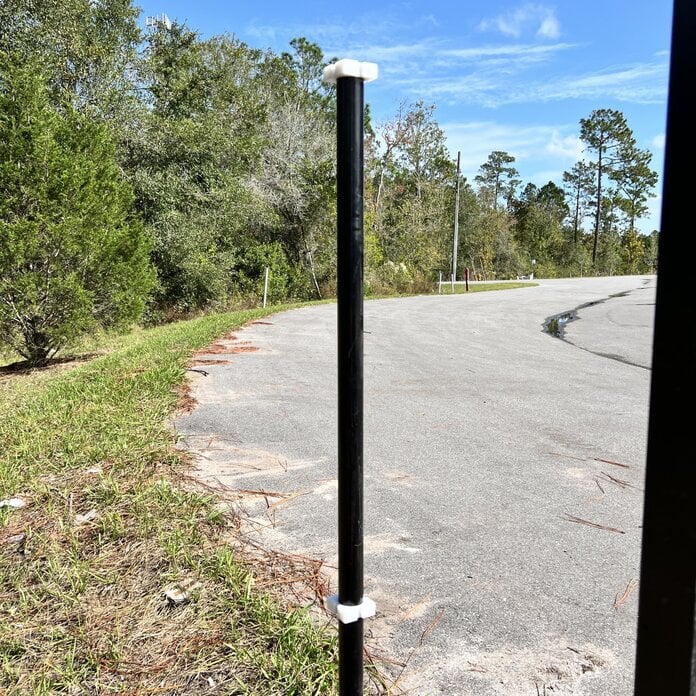 HIGH DENSITY POST ADAPTOR 1 5/8” ROUND X 2 1/2” SQUARE ORNAMENTAL POST