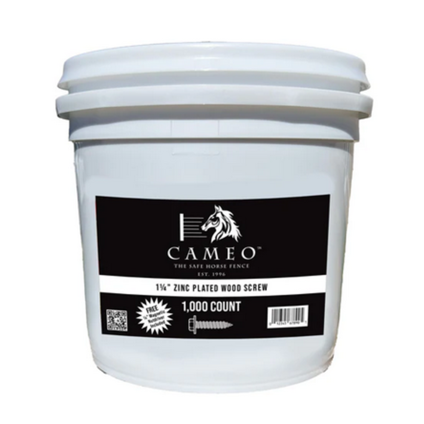 Cameo  1 1/4'' Hex Head Zinc Screws with Free Milwaukee Nutdriver
