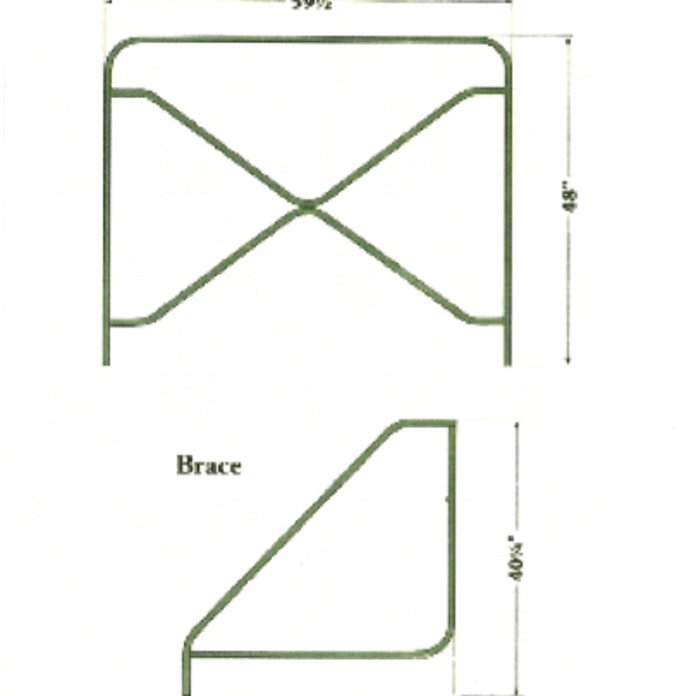 EASY FENCE END BRACE PANEL
