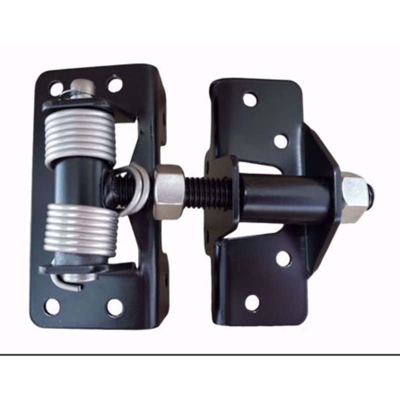 2" ORNAMENTAL IRON/CEDAR HINGE - BLACK - WRAP AROUND - WITH SPRINGS