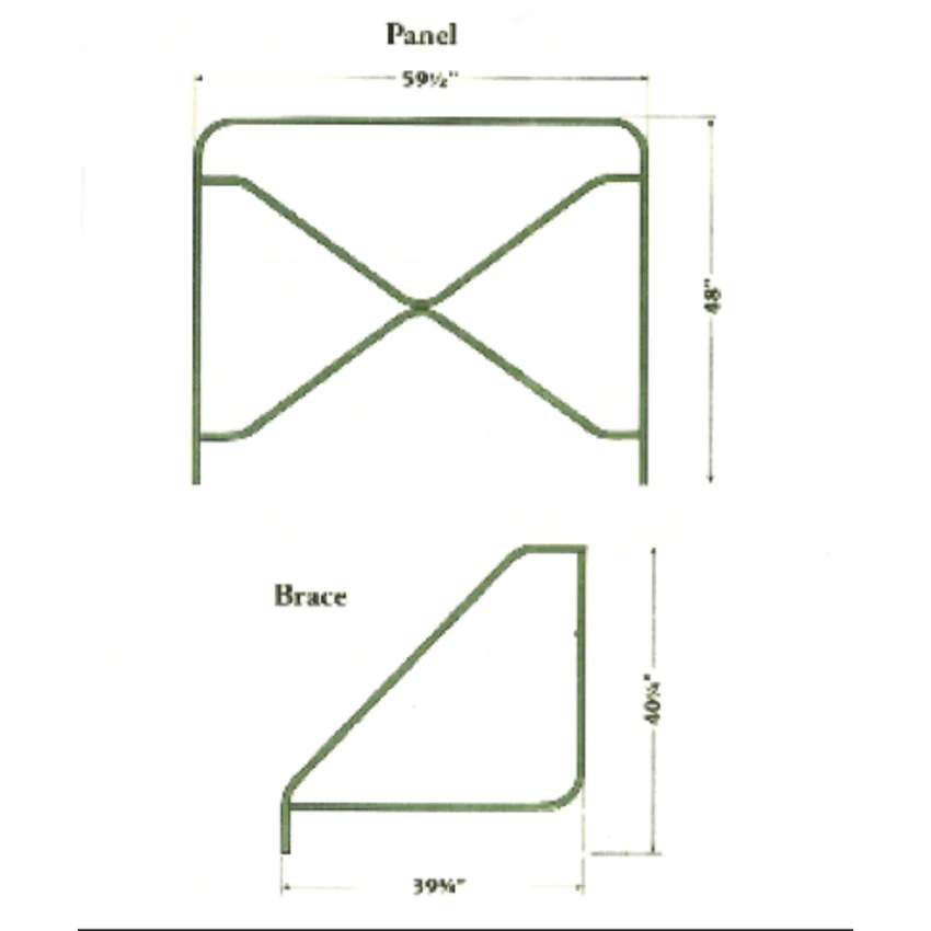 EASY FENCE END BRACE PANEL