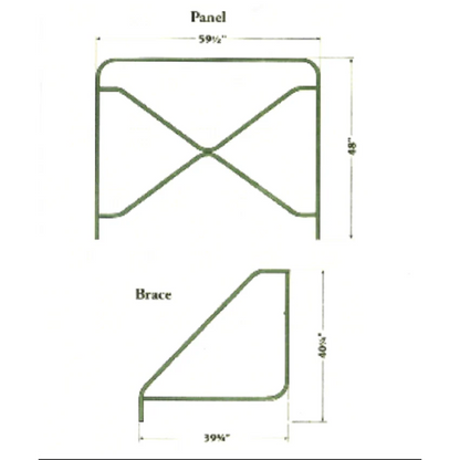 EASY FENCE END BRACE PANEL