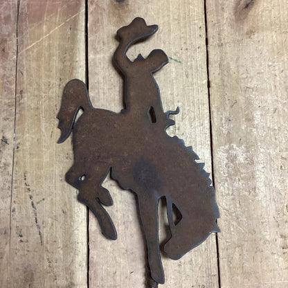 SWI Rustic Wyoming Bucking Horse Ground Stake