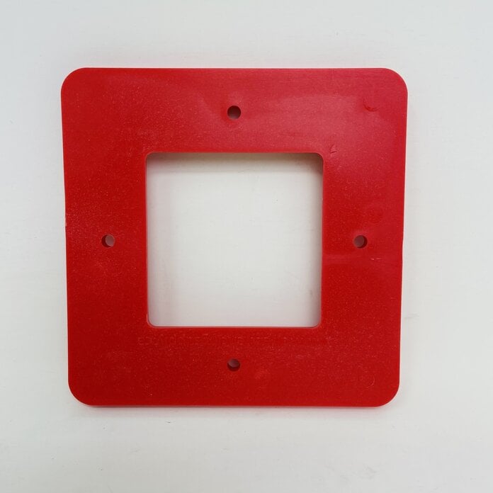 RED 5" SQUARE VINYL RAIL LOCK