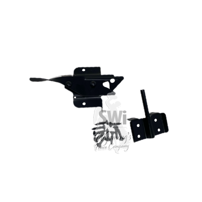 STAINLESS STEEL SAFETY POST LATCH - BLACK