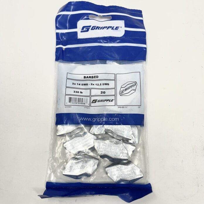 BARB WIRE GRIPPLE FOR 2 X 12.5 GA WIRES