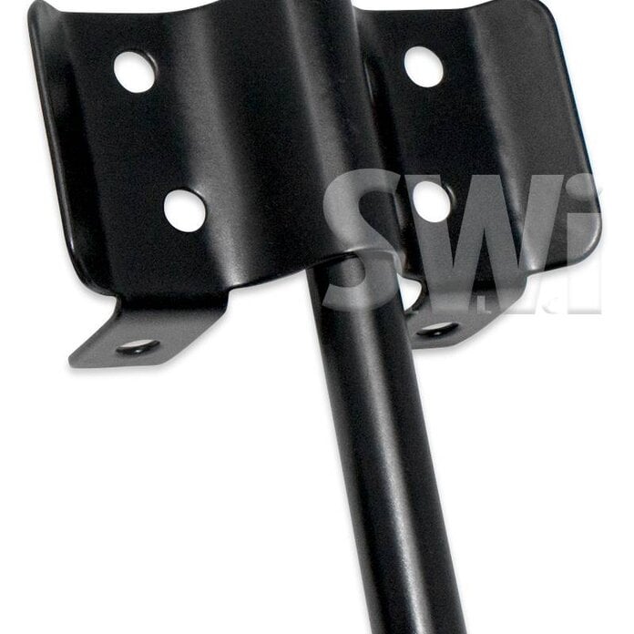 STAINLESS STEEL SAFETY POST LATCH - BLACK