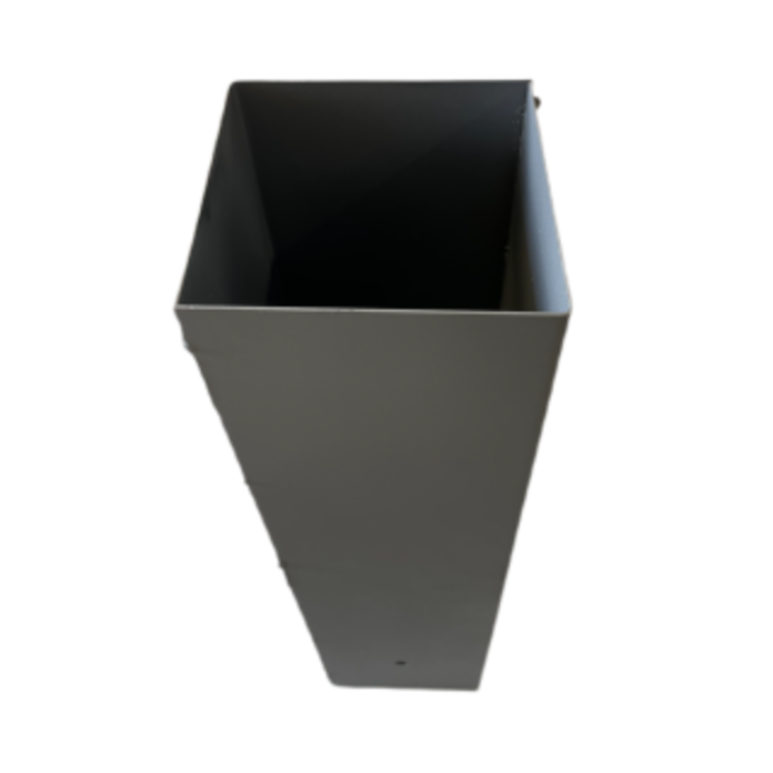 STAINLESS STEEL REMOVABLE VINYL POST SLEEVE 5" X 5" X 24"