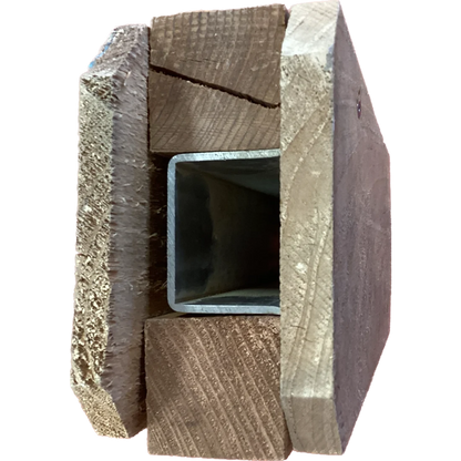 TRIDENT 3 1/2" X 1 3/4" STEEL POST  FOR WOOD FENCES