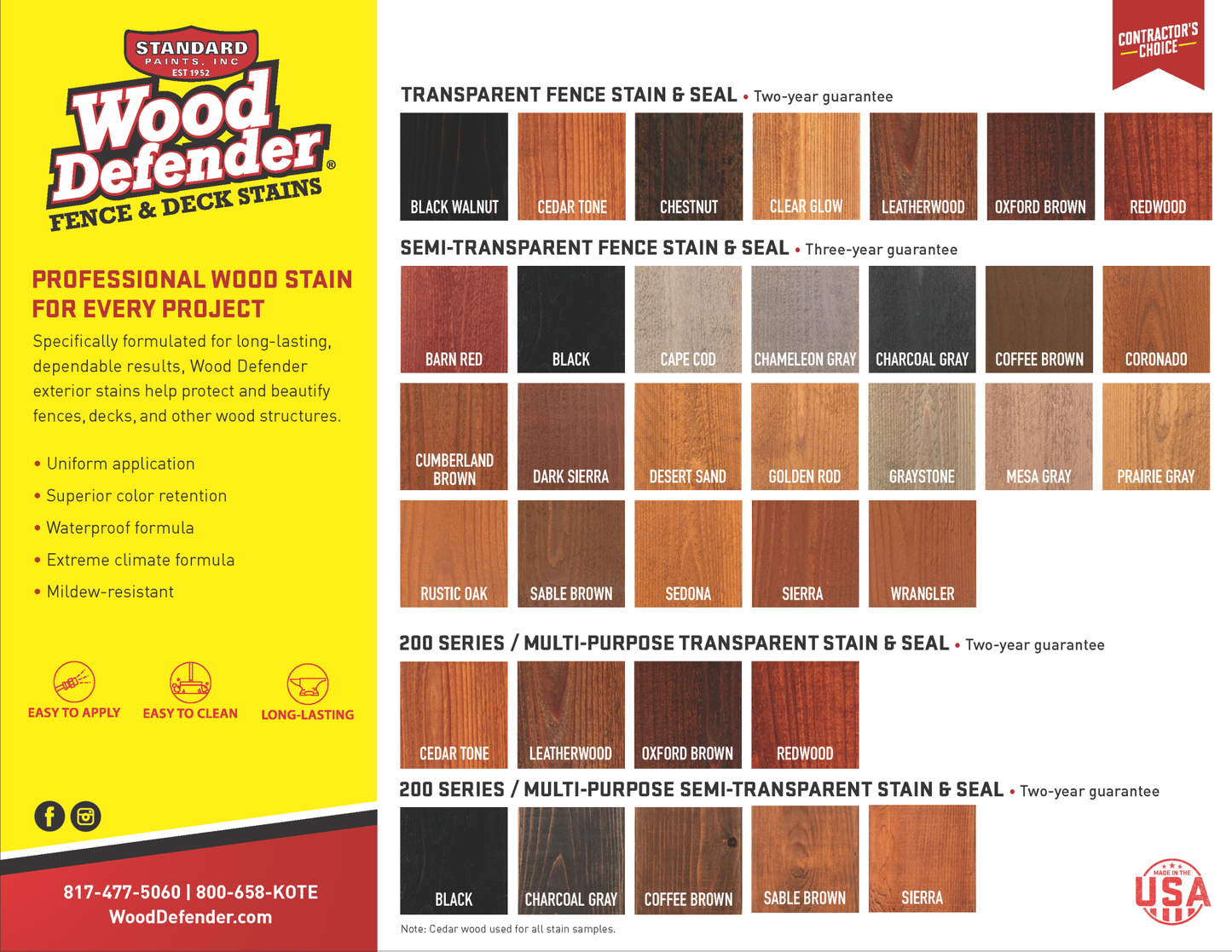 Wood Defender Transparent Fence Stain (5 gal)